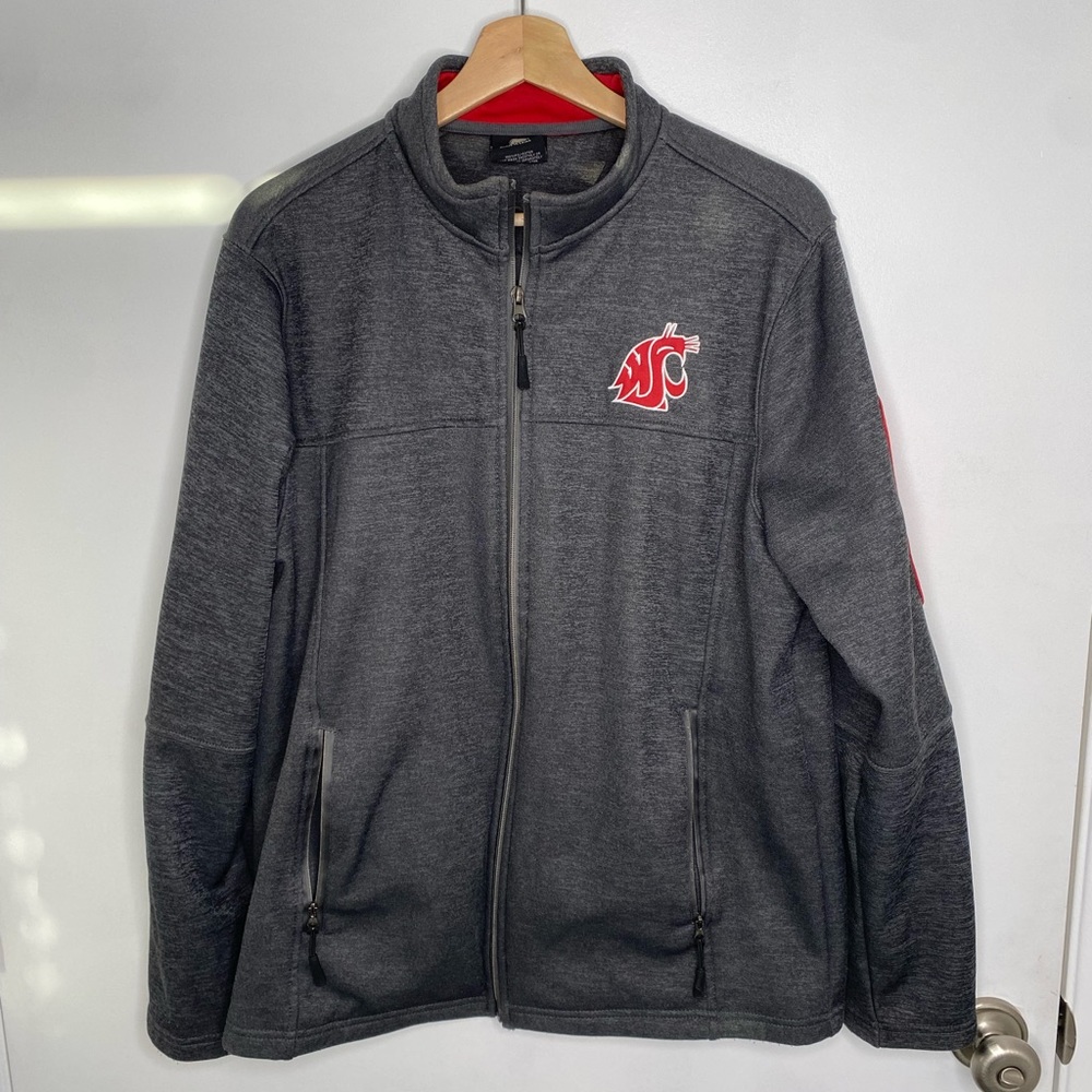 Men’s Colosseum Full Zip WSU Sweatshirt, Size M